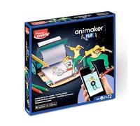 Maped Creativ - Animaker Flip Action - Création de Dessins Animés - Set Complet avec Cahier & Aide à la Création Flipbook + Crayons et Fournitures Maped - Accès Appli Animaker - Dès 7 Ans "