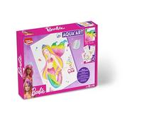 Maped Creativ – Aqua'Art Barbie crayons aquarellables + pinceau à eau, 5 affiches A4 métallisées, dès 7 ans