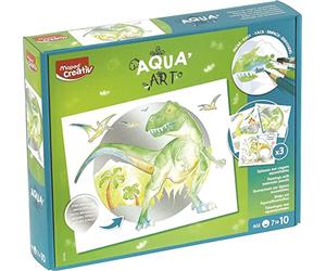 Maped Creativ - Aqua'Art Dinosaures - Activité Aquarelle enfant - Dès 7 ans