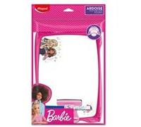 Maped – Kit ardoise blanche Barbie – Souple, incassable, double-face – Avec accessoires