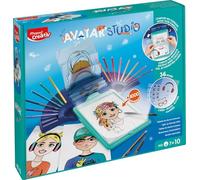 Maped Creativ – Machine à dessiner lumineuse Avatar'Studio – Tablette, fiches modèles, bleu