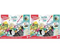 Maped Creativ-Blowpen Art Aérographes pour Créer des Effets Incroyables-Activité Pop'Art-Transforme tes Feutres en Spray-Loisirs Créatifs pour Enfants dès 5 ans, 846715 (Lot de 2)