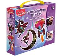 Maped Coffret Cartes à Gratter Féerique & Attrape-rêves – 6 cartes, ruban, fils, plumes, stylet