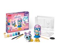 Maped Creativ - Coffret Plaster Friends Super-Héros - Kit de Moulage Plâtre pour 2 Figures + Peinture à Paillettes - Enfants +5 ans