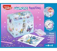 Maped Creativ - Coffret secret à diamanter - Diamond Painting - kit créatif pour enfants pour décorer une boîte secrète avec des diamants étincelants - activité relaxante et créative - dès 5 ans