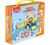 Maped Creativ - Coffret Tableaux de Gommettes Autocollantes - 5 Tableaux A5 à Décorer plus 1000 Gommettes - Loisirs Créatifs pour Enfants dès 4 ans