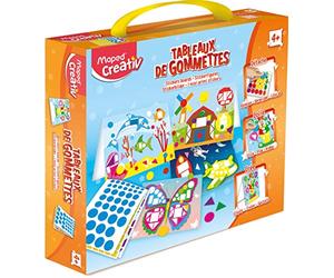 Maped Creativ - Coffret Tableaux de Gommettes Autocollantes - 5 Tableaux A5 à Décorer plus 1000 Gommettes - Loisirs Créatifs pour Enfants dès 4 ans