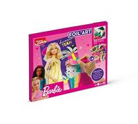 Maped Creativ - Foil'Art Barbie - Activité Foil'art pour Enfants - 4 Cartes Barbie à décorer Grace aux 8 Feuilles métallisées - Dès 5 Ans, Rose