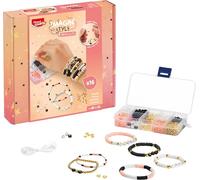 MAPED CREATIV - Imagin'Style Bracelets Glam - Kit de bijoux DIY pour enfants pour créer des bracelets en perles tendance - activité créative et chic - à partir de 7 ans