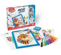 Maped Creativ - Kit dessins effaçables Tour du Monde - Loisirs créatifs enfants - Ardoise transparente