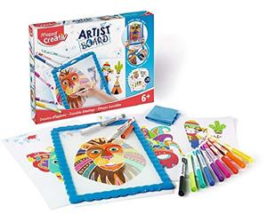 Maped Creativ - Kit dessins effaçables Tour du Monde - Loisirs créatifs enfants - Ardoise transparente