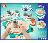 Maped Creativ - Kit Terra Studio - Plateau de Potier, Création et Décoration de Poteries - Loisir Créatif avec Niveaux de Difficulté Évolutif - Dès 5 Ans