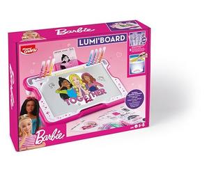 MAPED Creativ - Lumi'Board Barbie - Machine Lumineuse pour Apprendre à Dessiner - Jouet Loisirs Créatifs - Tableau Lumineux Enfant dès 5 ans, Rose