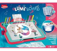 MAPED Creativ - Lumi'Board Le Monde des Sirènes - Machine Lumineuse pour Apprendre à Dessiner - Jouet Loisirs Créatifs - Tableau Lumineux Enfant dès 4 Ans