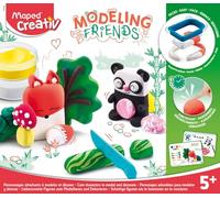 MAPED Creativ - Modeling Friends Cute - Activité Modelage - Animaux Attachants - Effets Marbrés et Mélanges de Couleurs - Figurines Décoratives à Collectionner - Dès 5 Ans