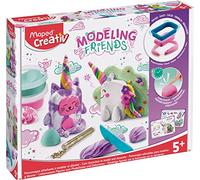 Maped Creativ - Modeling Friends MAGICAL - Activité Modelage - Animaux Attachants - Effets Marbrés et Mélanges de Couleurs - Figurines Décoratives à Collectionner - Dès 5 Ans