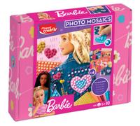 MAPED Creativ - Photo'Mosaics Barbie - Activité Mosaïques Intuitive avec Illustration Barbie - Planches de Mosaïques Colorées et Adhésives - Dès 5 Ans, Rose