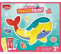 Maped Creativ – Kit peinture doigt My First Finger Paint, sensoriel dès 2 ans, cartes & autocollants