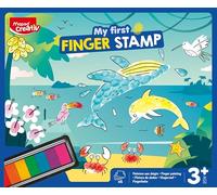 Maped – Coffret d'empreintes digitales My First Finger Stamps – dès 3 ans avec cartes illustrées