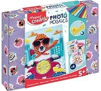 Maped CREATIV - Photo'Mosaics Animaux Mignons - Activité Mosaïques Intuitive avec Portraits d'Animaux Mignons - Planches de Mosaïques Colorées et Adhésives - Dès 5 Ans