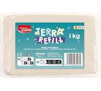 Maped Creativ - Recharge Argile 1kg pour Poterie - Argile Autodurcissante et Facile à Utiliser - Activité Créative pour Enfants - Compatible Terra Pottery - Dès 8 Ans