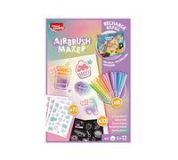 Maped Creativ - Recharge Pastel Airbrush Maker pour Enfant avec 15 Feutres - Activité Graffiti - Transforme tes Feutres en spray électronique - Kit de Loisirs Créatifs, 72 stickers