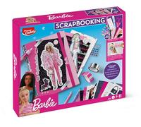 Maped Creativ - Scrapbooking Barbie - Kit Complet d'Activités, avec 55 Accessoires et Matériel Maped, dont le Carnet avec Élastique Barbie à Décorer et Customiser - A Partir de 7 Ans