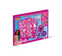 MAPED Creativ - Scratch Stickers Barbie - Activités Stickers à gratter pour Enfants - 70 Stickers Barbie avec Effet Holographiques - Dès 5 Ans, Rose