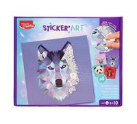 Maped Creativ - Sticker'Art - Activité de Gommettes au Numéro pour Créer 4 Tableaux d'Animaux en Origami - Loisir Créatif Dès 6 ans