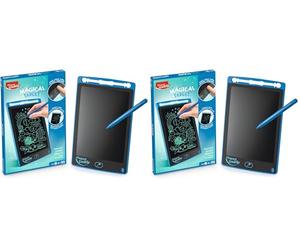 Maped Creativ - Tablette Magique LCD + Stylet - Ardoise Tablette de Dessins Effaçable - Loisirs créatifs et Cadeau pour Enfants dès 4 ans, Noir, Unique (Lot de 2)