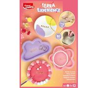MAPED CREATIV - Terra Experience Pottery Kit - Activité Créative DIY pour Enfants pour Créer et Personnaliser des Coupelles en Argile - Avec Tampons, Outils et Guides Pas-à-Pas - Dès 7 Ans