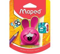 Maped Croc Croc Innovation Taille-crayons ludique système breveté pour apprendre à l'enfant à tailler son crayon - Taille-crayons 1 trou, coloris Rose