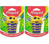 Maped Croc Croc Taille-crayon 2 trous Multicolore (Lot de 2)