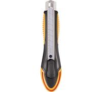 Maped Cutter Ultimate 18 mm droitier – rétractable, préhension soft, noir et orange, garantie 10 ans
