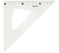 MAPED Equerre Cristal 45 degrés Hypoténuse 21 cm