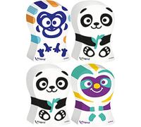 Maped Gommes Ergo Fun Lot de 2 blanches Forme ergonomique Motifs animaux aléatoires Multicolore