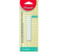 MAPED Etui de 10 Lames de rechange pour cutter 9 mm