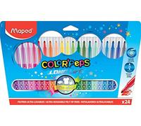 Maped Stylo-Feutre Color Peps Pointe Moyenne Transparent Pochette De 18