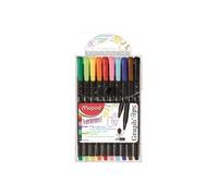 MAPED 49297 Feutre Coloriage Graph'p Eps Écriture Fine Point 0.4mm Diamètre Triangulaire pochettes Lot de 20 Assorties