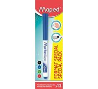 Maped - Étui Rigide de 10 Mines de Rechange 2 mm pour Recharge Compas Scolaire - Mine Compas Maped avec Pointe 2 mm HB