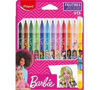 Maped Feutre de coloriage Barbie étui carton 12 pièces