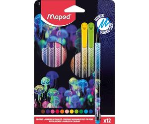 Maped - Feutres Deepsea Paradise - feutres de Précision, Encre lavable