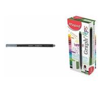 Maped – Fineliner Graph'Peps – Pointe 0,4 mm – Noir