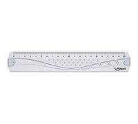 Maped - Fournitures, accessoires - Règle plate 20 cm Maped Geometric transparent
