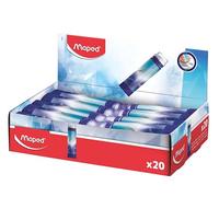 Maped - Gomme Blanche Tube Protégée Arctic Vibes - Rétractable - Sans PVC ni Phtalate - Display Comprenant 20 Pièces