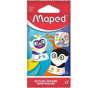 Maped - gomme Ergo Fun, blister de 2 pièces