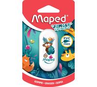 Maped gomme plastique JUNGLE fever blister blanc motif aléatoire (1 pièce)