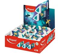 Maped - Gommes Blanches Pyramides - Précision et Confort