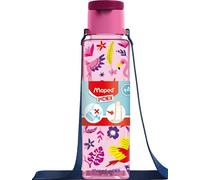 Maped - Gourde Plastique avec Bandoulière - Gourde Enfant Légère et Compacte - Pour Cartable et Sac à Dos - Facile à Ouvrir - Plastique Léger - Dispo Motif Sports et Oiseaux - 500 ml