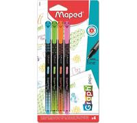 Maped Graph'Peps Deco liner 4 pcs, couleurs pastel